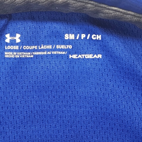 Under Armour Heatgear Royal Blue/Gray Polo Mens Size Small - Picture 4 of 8